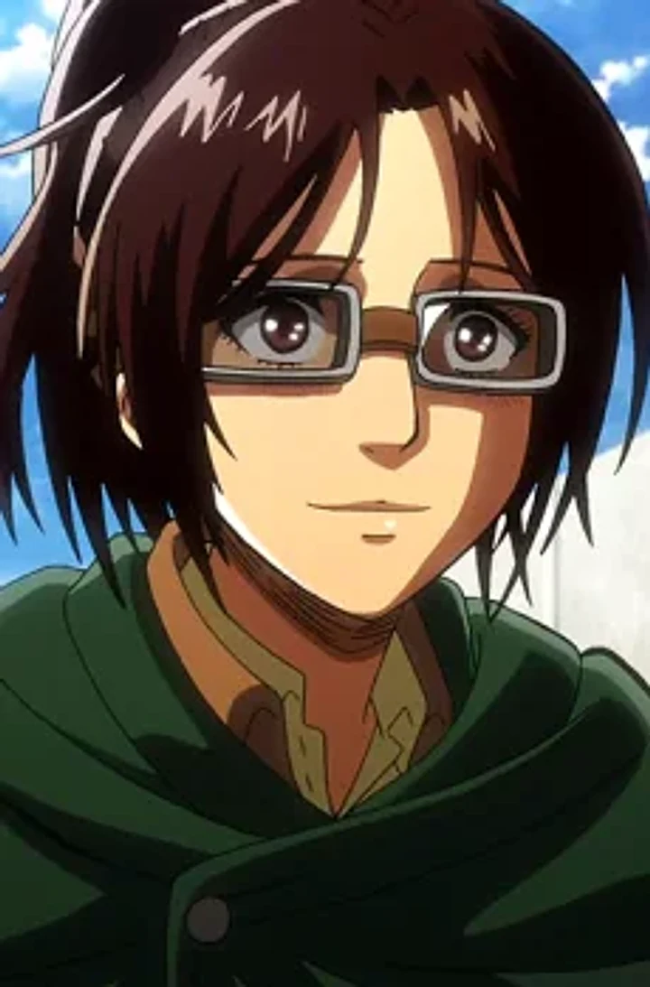 Hange Zoë character portrait from Attack on Titan