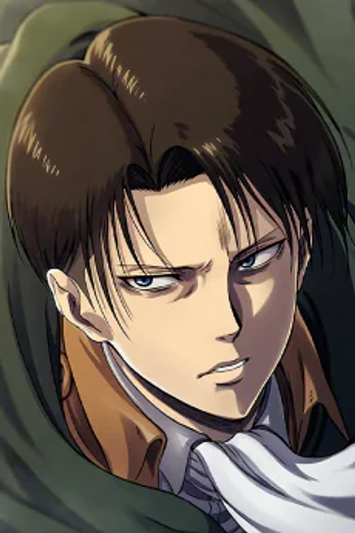Levi Ackerman character portrait from Attack on Titan