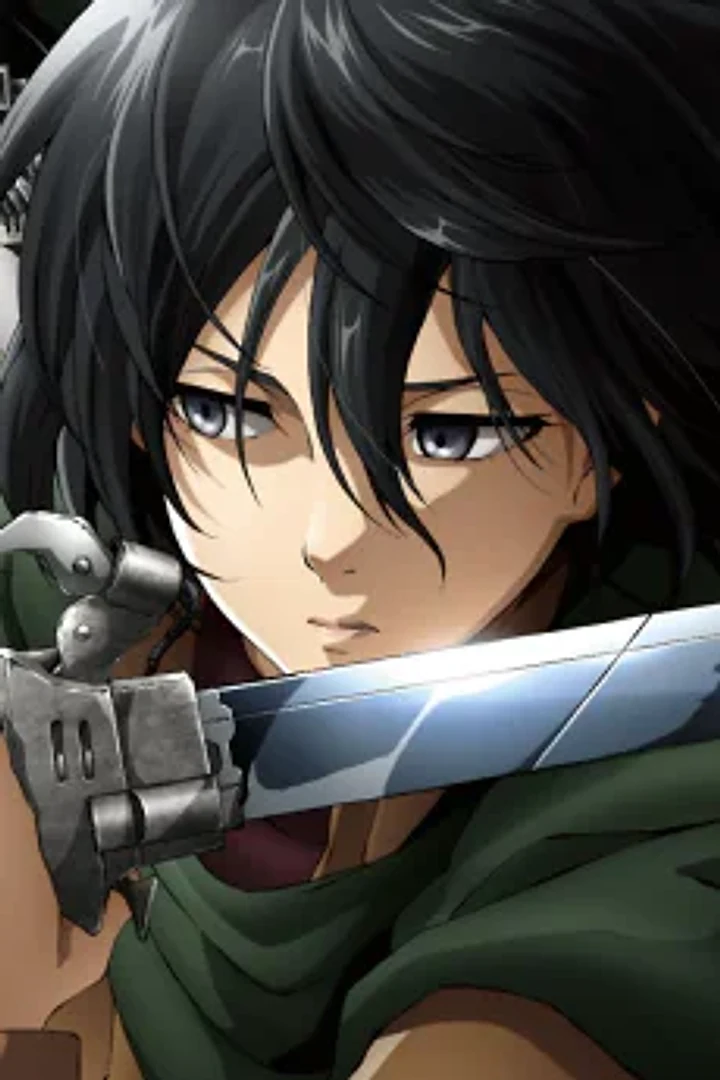 Mikasa Ackerman character portrait from Attack on Titan