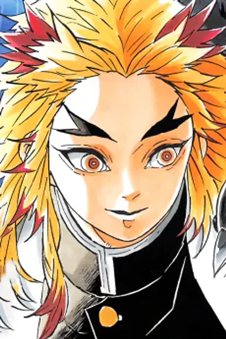 Kyojuro Rengoku character portrait from Demon Slayer: Kimetsu no Yaiba