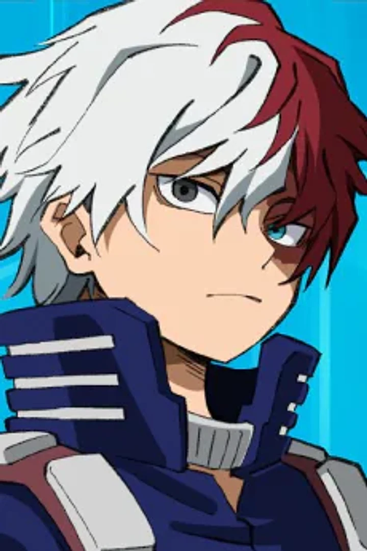 Shoto Todoroki character portrait from My Hero Academia