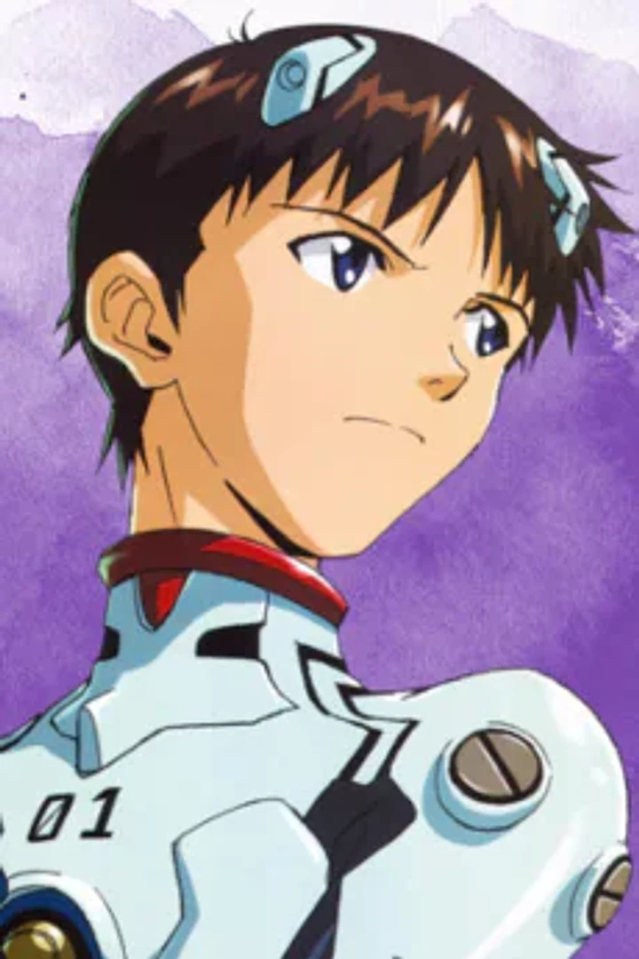 Shinji Ikari character portrait from Neon Genesis Evangelion
