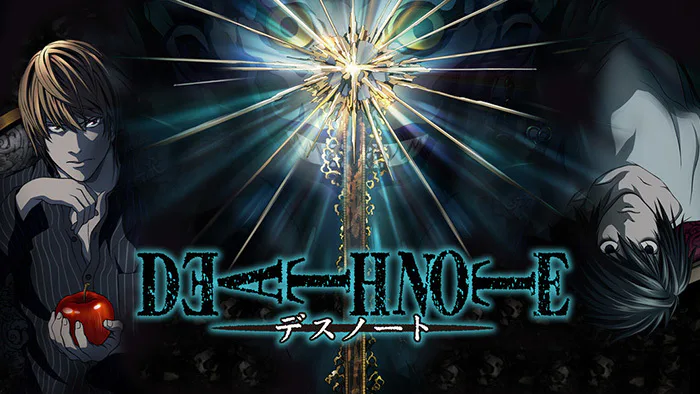 Light Yagami spotlight using official death note television anime promotional visual from nippon tv