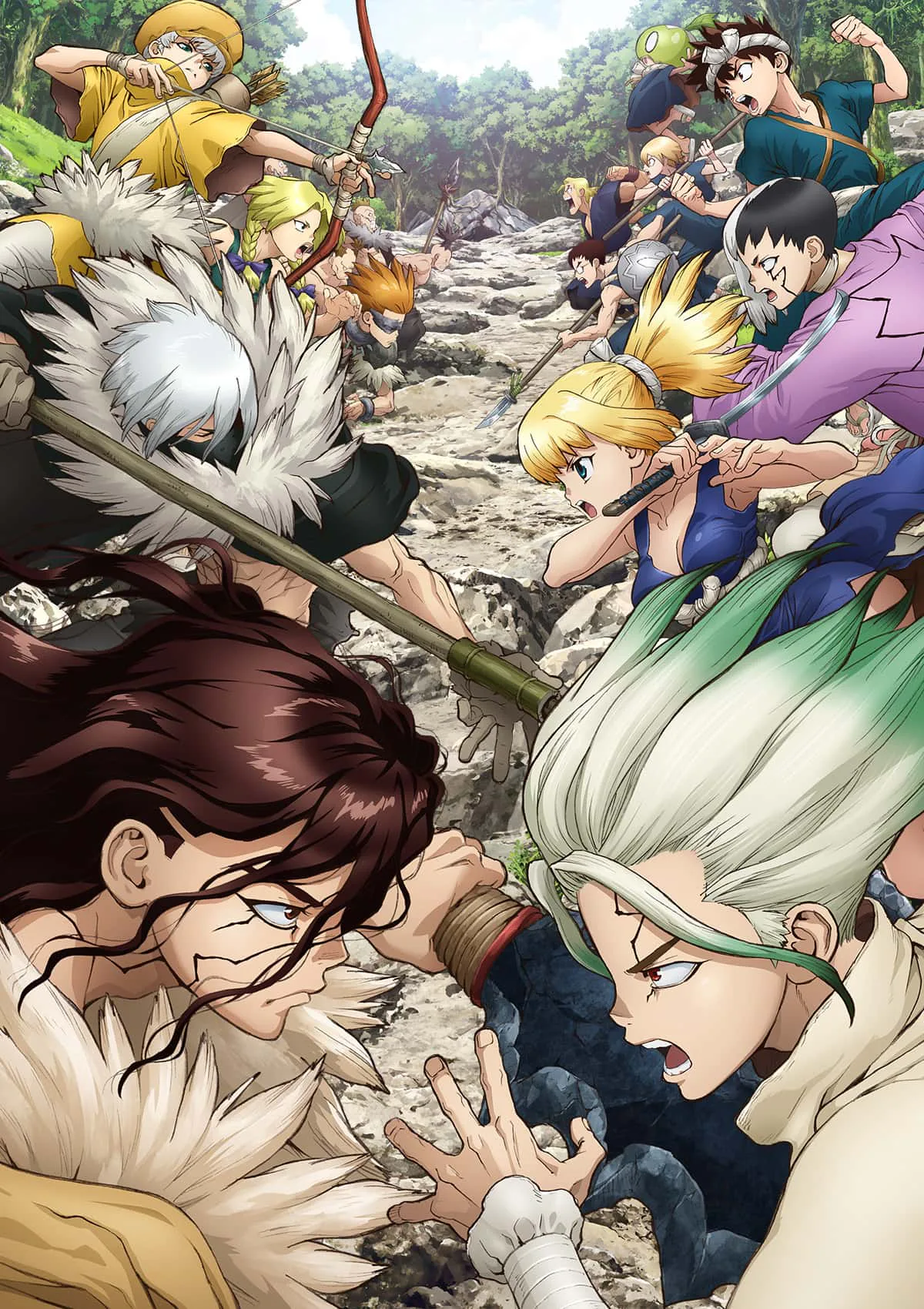 Official Dr. Stone anime promotional visual