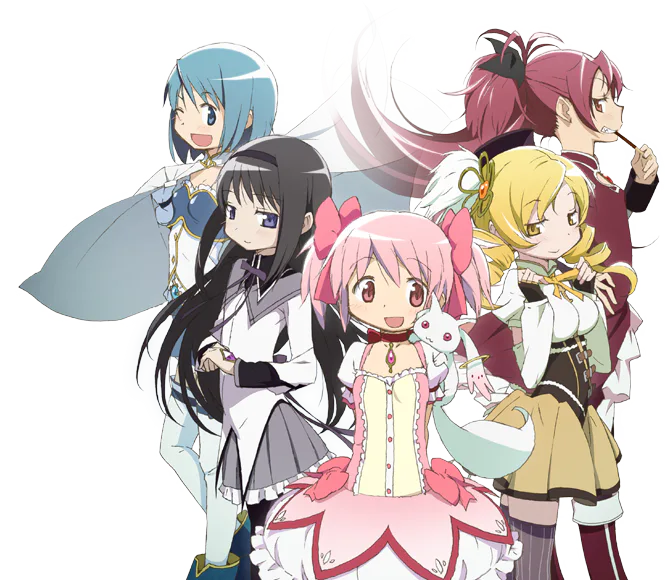 Official Puella Magi Madoka Magica anime promotional visual
